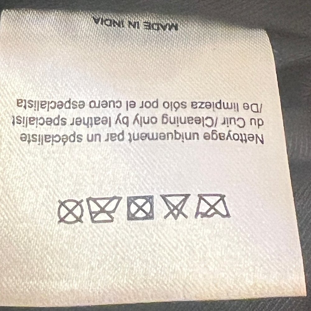 Gorgeous! Sandro Reddish Brown Lambskin Leather Skirt with pockets Sz 2 … - Picture 9 of 11